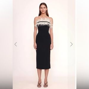 NWT Staud Nellie black dress size small